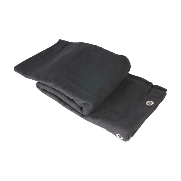 0152 X 66 - Stage Molton B1 black with Eyelets burnished 6 x 6 m