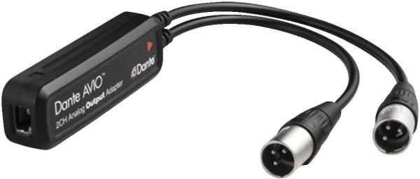Audinate Dante Avio Analog Output Adapter, Stereo