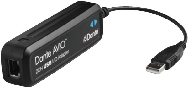 Audinate Dante Avio USB Adapter, Input/Output