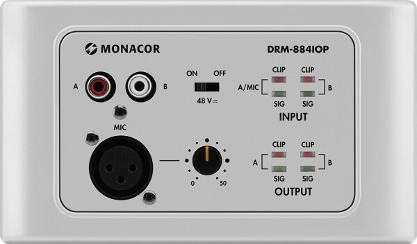 Wandmodul 1xMik 1xAudioIn 1xRJ45