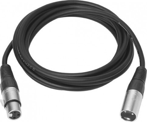 XLR M/F cable, symmetrisch, 1m Black