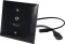 UP-EDIZIOdue schwarz, mit HDMI,3.5mm -10cm Kabel