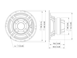 CSF061.21 6.5" Coaxial Ferrite-Neodymium Magnet...