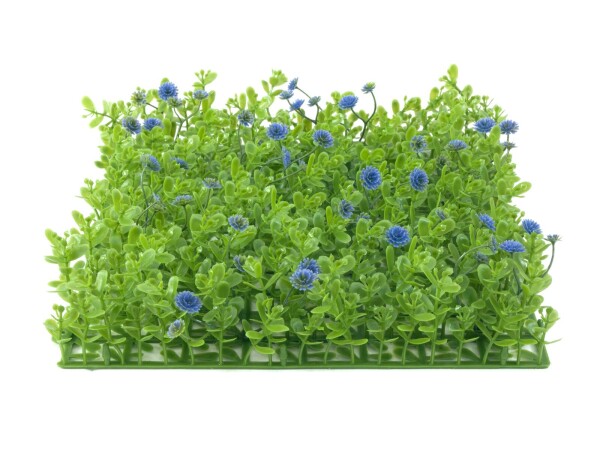 Grass mat, artificial, green-purple, 25x25cm