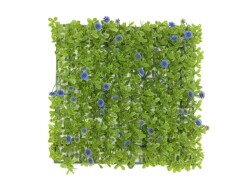 Grass mat, artificial, green-purple, 25x25cm