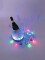 LED Glass 2oz with Dice Play, red, 3x