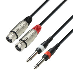 3 STAR TFP 0300 - Twin Cable | Adam Hall® 2 XLR...