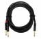 CFY 6 VPP - Insert cable, 3.5mm jack M to 2x 6.3mm jack M, 6m