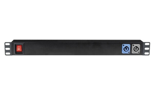 19" 1U Socketstrip 7 With Powercon input