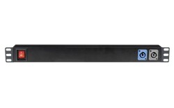 19" 1U Socketstrip 7 With Powercon input