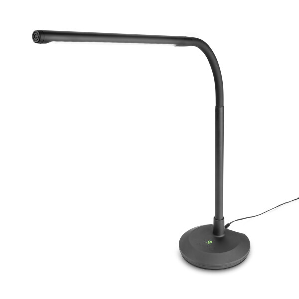 LED PL 2B - Lampada da tavolo e da pianoforte con LED, dimmer e uscita per ricarica USB