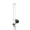 LS 431 W - Supporto leggero con base quadrata in acciaio e possibilità di montaggio ad eccentrico