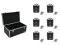 Set 6x AKKU TL-3 TCL Trusslight QuickDMX + Case TDV-1