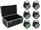 Set 6x LED PARty TCL Spot + Case TDV-1