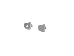 End Caps for Corner Profile silver