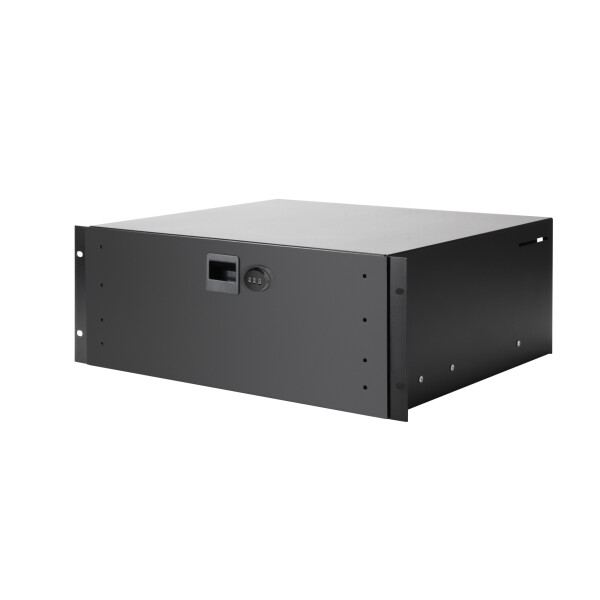 87404 ALU COMBILOCK 4 - Tiroir à glissières 4 U en aluminium avec serrure à combinaison intégrée