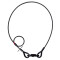 S 43062 SKB - Corde de sécurité SAVEKING® 4 mm, 0,6 m, cosse des deux côtés, noire