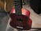 UK-100 Soprano ukulele, flamed red
