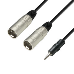 3 STAR YWMM 0100 - Y-Cable | Adam Hall® 2 XLR Male x...