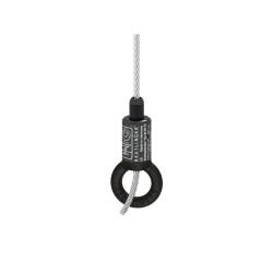 Miete: 2er Set Drahtseilhalter Typ 80SVIII-RING schwarz