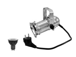 Set PAR-16 Spot sil + GU-10 230V COB 5W LED 1800-3000K...