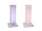 2x Stage Stand variable incl. Cover and Bag, white