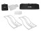 2x Stage Stand 150cm curved incl. Cover and Bag, white