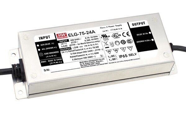 LED Power Supply IP67 24V 75W Dali mELG-75-V-24DA 3Y