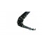 SNAKE Kabelführung, schwarz, Breite: 2m, Hub: 7m