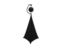 Set Mirror ball 30cm black with stand and tripod cover black