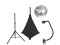 Set Mirror ball 30cm with stand and tripod cover black