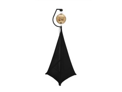 Set Mirror ball 30cm gold with stand and tripod cover white