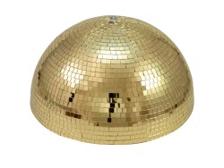 Spiegel-Halbkugel 40cm gold motorisiert