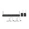 U308 BPH 2 - Dual - Funkmikrofon System mit 2 x Bodypack und 2 x Headset - 863 - 865 MHz + 823 - 832 MHz