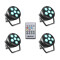 ROOT® PAR 6 SET 1 - Set composé de 4 x CLROOTPAR6 avec télécommande infrarouge (CLPFLAT1REMOTE)