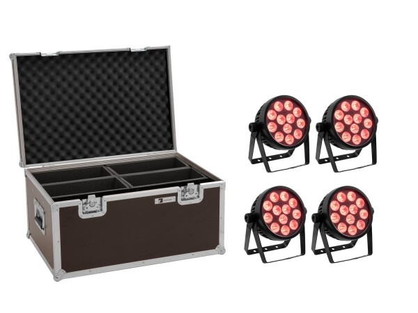 Set 4x LED 4C-12 Silent Slim Spot + Case