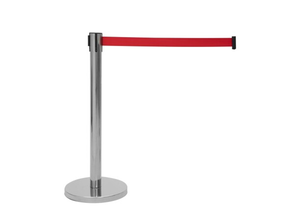 Barrier System with Retractable red Belt
