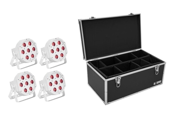 Set 4x LED SLS-7 HCL Floor white + Case