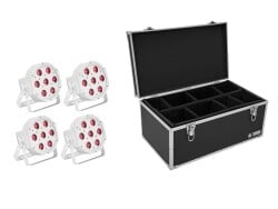 Set 4x LED SLS-7 HCL Floor weiß + Case