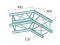 DECOLOCK DQ4-SPAC22 2-Weg Ecke 120° sw