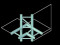 DECOLOCK DQ2-SPAC44H 4-Weg Ecke sw