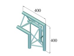 DECOLOCK DQ3-SPAC24 2-Weg Ecke 90° sw