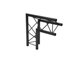 DECOLOCK DQ3-SPAC21 2-Weg Ecke 90° sw