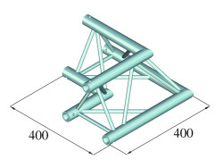 DECOLOCK DQ3-SPAC21 2-Weg Ecke 90° sw