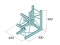 DECOLOCK DQ3-SPAL33 3-Weg Ecke 90° sw