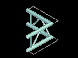 DECOLOCK DQ2-SPAC21V 2-Weg Ecke 90° sw