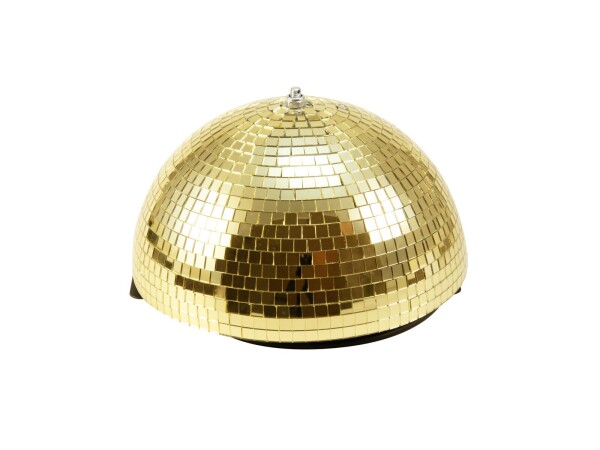Spiegel-Halbkugel 30cm gold motorisiert