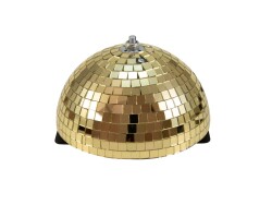mirror hemisphere 20cm gold motorised