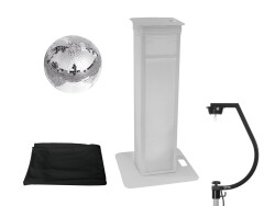 Set Spiegelkugel 30cm mit Stage Stand variabel + Cover...