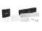 2x Stage Stand 150cm incl. Cover and Bag, white